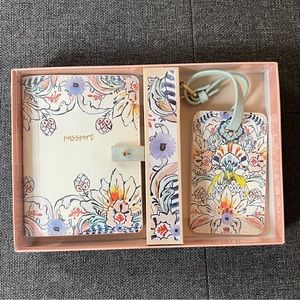 Anthropologie Eres Passport Holder and Luggage Tag Set NWT New in Box